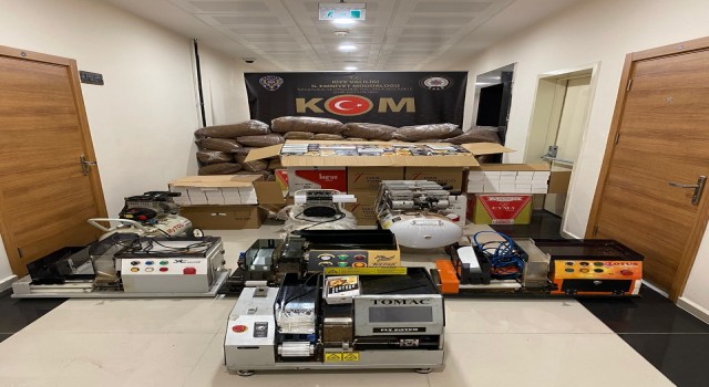 Rizede kaçak sigara operasyonu