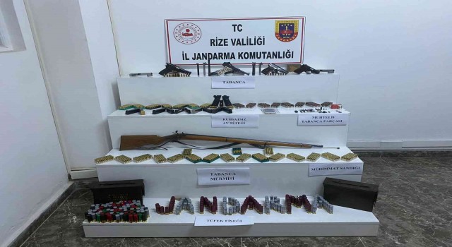 Rizede silah kaçakçılığı operasyonu
