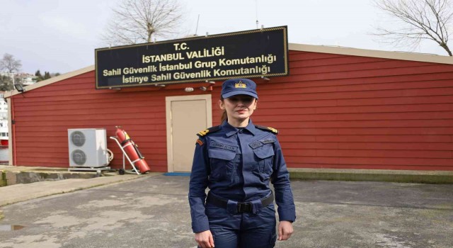 Sahil Güvenlik Komutanlığının ilk kadın bot komutanı görev başında
