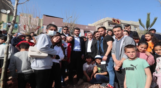 Şahinbeyde ağaçlandırma çalışmaları devam ediyor