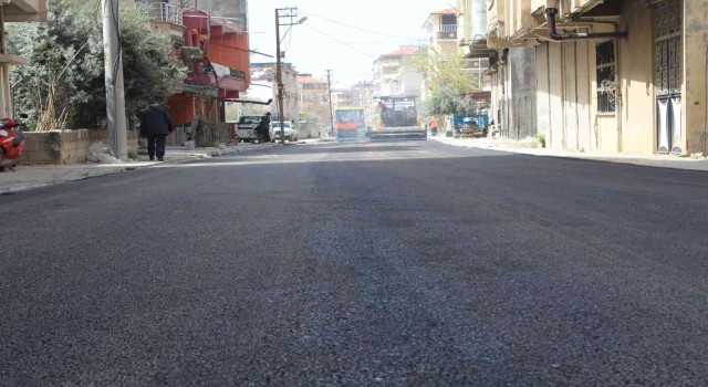 Samandağda asfalt çalışması