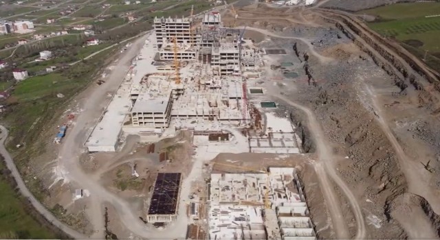 Samsun Şehir Hastanesinde fiziki gerçekleşme yüzde 25