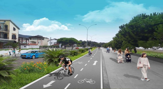 Samsuna Türkiyenin en uzun bisiklet yolu