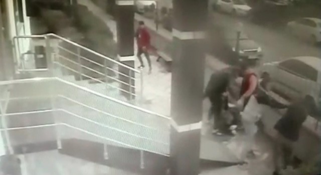 Samsunda davulcu terörü kamerada