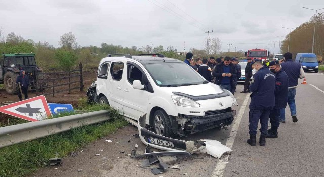 Samsunda tır araçları biçti: 4 yaralı