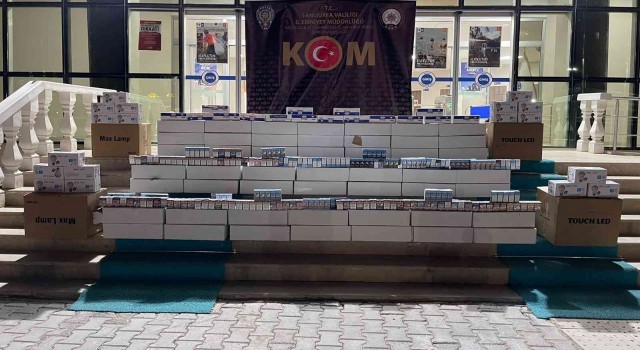 Şanlıurfada gümrük kaçağı ampul ele geçirildi
