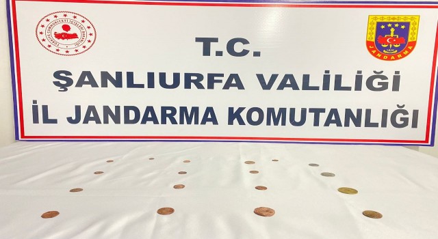 Şanlıurfada Roma dönemine ait tarihi sikkeler ele geçirildi