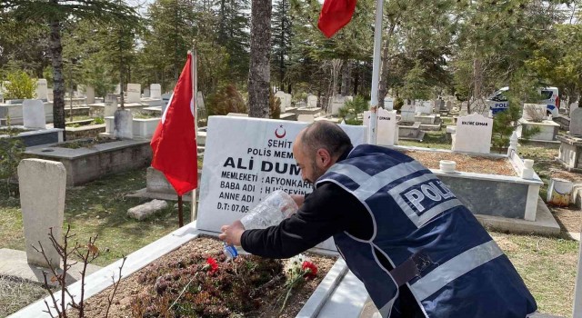 Şehit polis memuru meslektaşları tarafından yad edildi