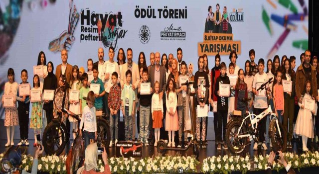 Selçuklu Belediyesinin kitap okuma ve resim yarışmasında ödüller sahiplerini buldu