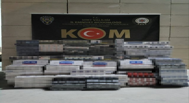 Siirtte 7 bin 400 paket kaçak sigara ele geçirildi