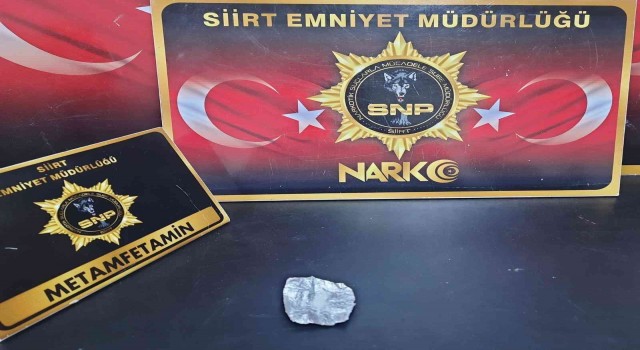 Siirtte şüpheli şahıs üzerinden uyuşturucu madde ele geçirildi