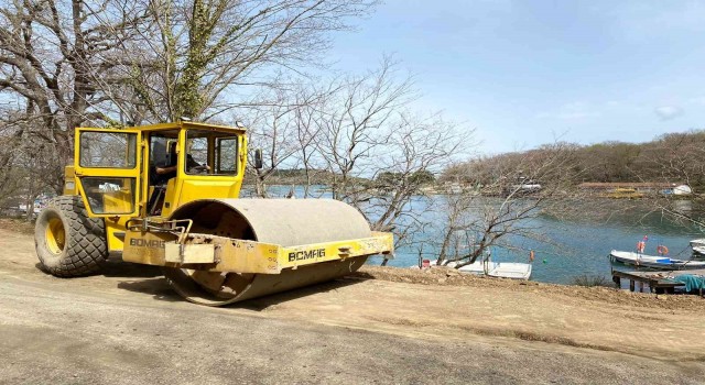 Sinop Hamsilosta bisiklet ve yaya yolu çalışmaları sürüyor