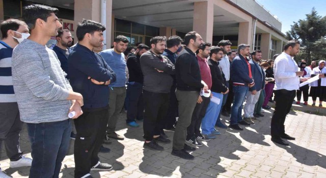 Siverekte doktora şiddet protesto edildi