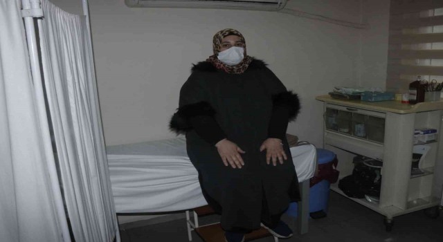 Suriyeli kadın çocuk sahibi olmak için 1 ayda 18 kilo verdi