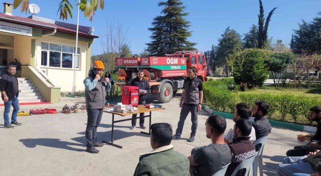 Tarsusta yangınla mücadele gönüllülerine eğitim verildi