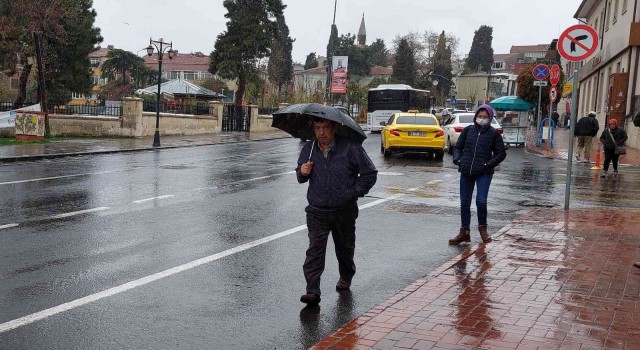 Tekirdağda havalar soğudu, yağış başladı