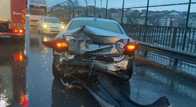 TEM Otoyolunda zincirleme kaza: 1 yaralı