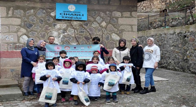 Tortum MYOnun 10 köy okulu kardeşliği projesi tamamlandı