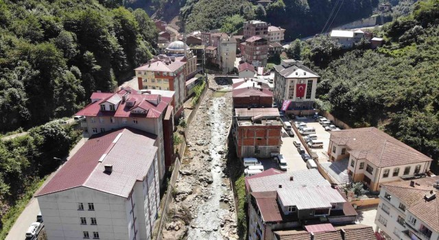 Trabzonda dere yataklarında 446 ev sel ve taşkın riski altında