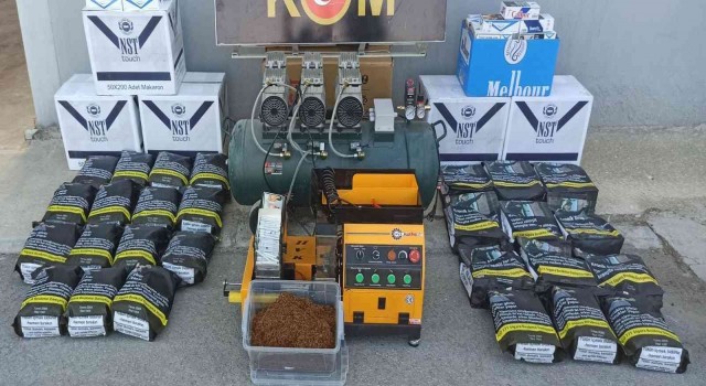 Tütün kaçakçıları binlerce ürünle yakalandı