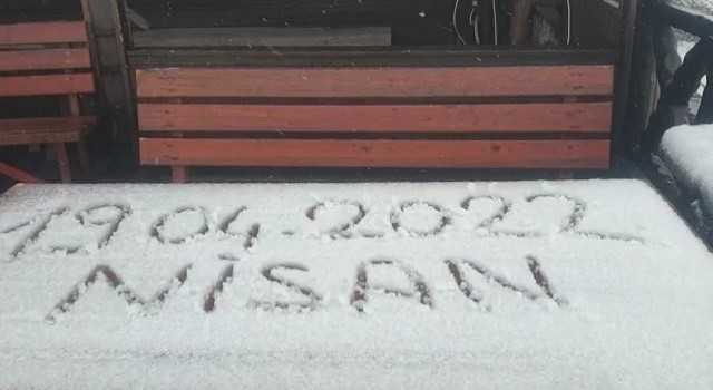 Uludağda yoğun kar yağışı tekrardan başladı