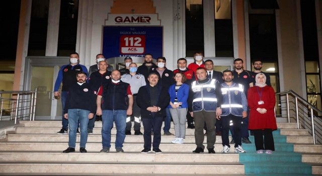 Vali Atay, 112 personelleriyle buluştu