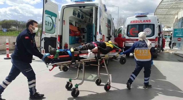 Yabancı uyruklu şahıs inşaattan atladı