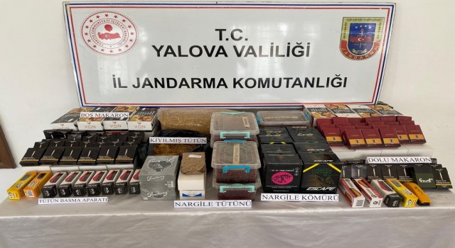 Yalovada jandarmadan kaçak sigara operasyonu