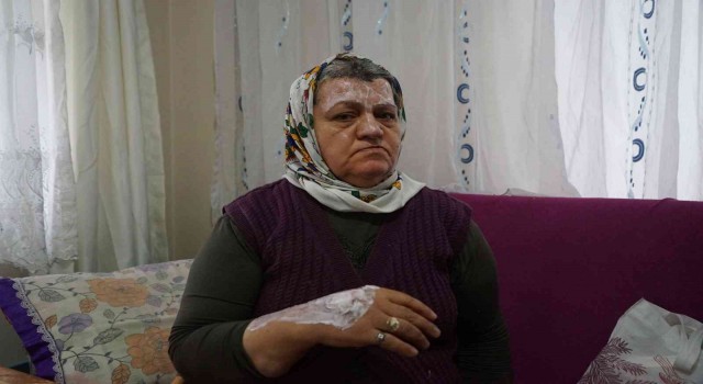 Yangında annesini kaybetti, canını zor kurtardı