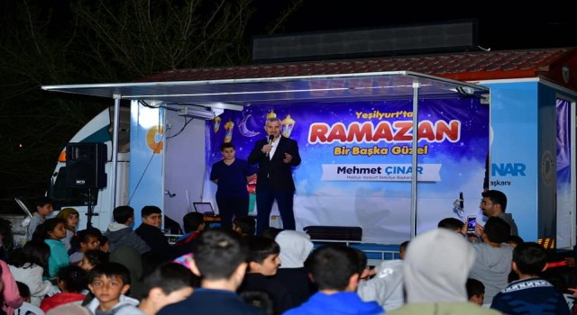 Yeşilşyurtta çocuklar için ramazan eğlencesi