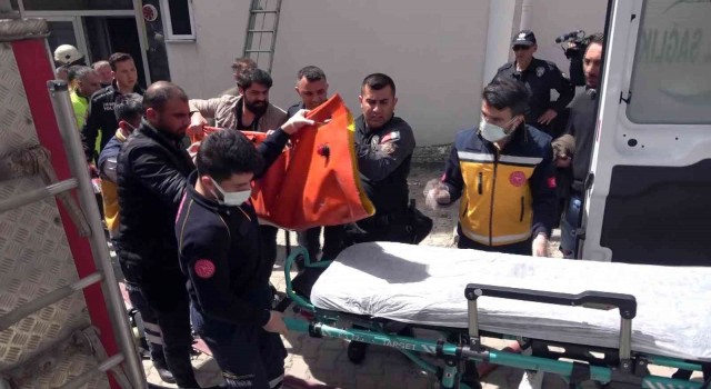 Yozgatta psikolojik sorunları olan genç, iş yerini ateşe verdi