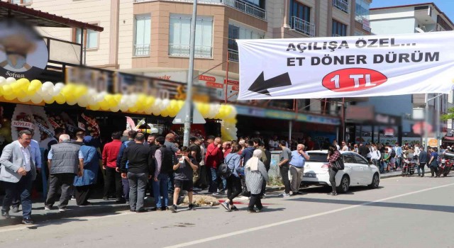 1 TLlik döner izdihamı