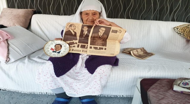 85 yaşındaki Altan Ninenin Menderes sevgisi görenleri şaşırtıyor