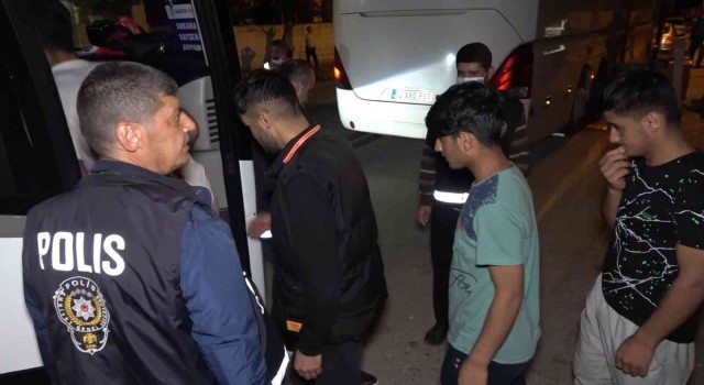 Adıyamanda 74 kaçak göçmen yakalandı