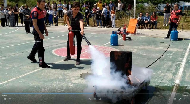 ADÜ Çine MYOda Acil Durum Tatbikatı gerçekleşti