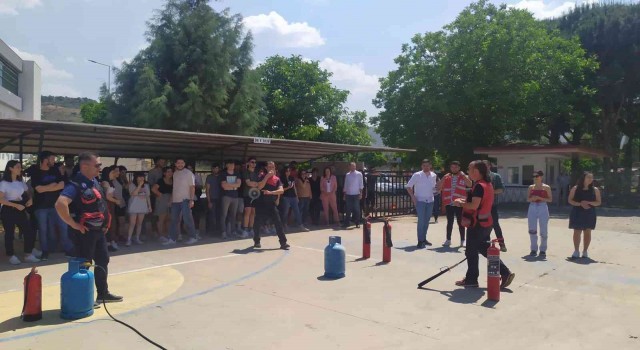ADÜ Yenipazar MYOda Acil Durum ve Yangın Tatbikatı gerçekleşti
