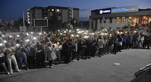 Afyonkarahisarda yurt öğrencileri doyasıya eğlendi