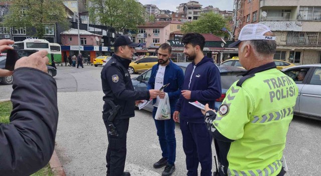 Alaplıda“Yayalar İçin 5 Adımda Güvenli Trafik” etkinliği