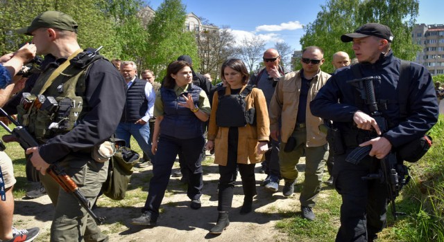 Almanya Dışişleri Bakanı Baerbocktan Ukrayna ziyareti