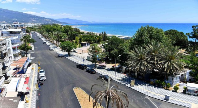 Anamurda yol çalışması sürüyor