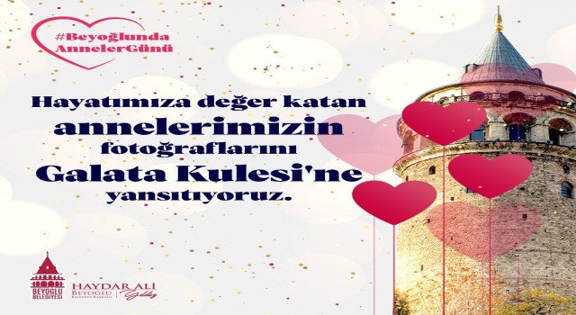 Anneler Gününde annelerin fotoğrafları Galata Kulesinde