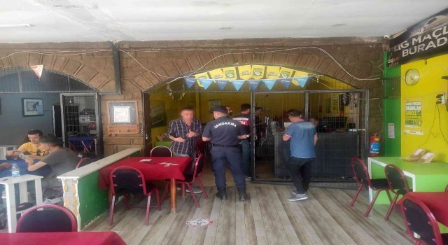 Antalyada jandarmadan yasa dışı bahis, kumar, tombala denetimi