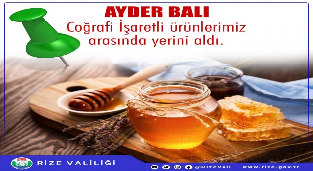 Ayder balı Coğrafi İşaret Tescili aldı