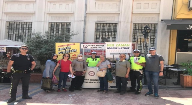 Aydında Trafik Haftasında yayalar bilgilendirildi