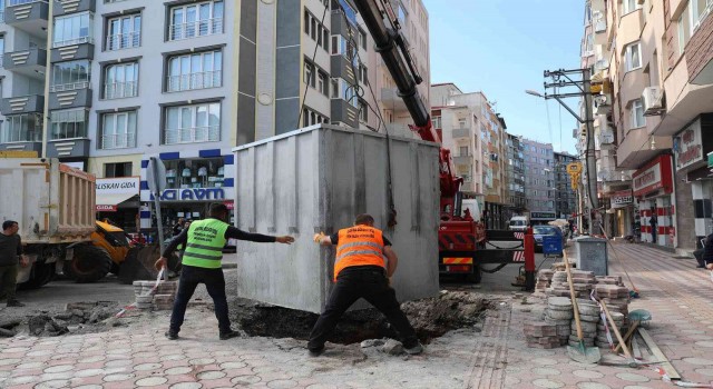 Bafrada yer altı çöp konteyneri dönemi başlıyor