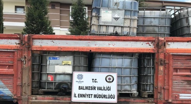 Balıkesirde kaçak akaryakıt operasyonu