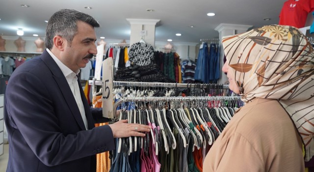 Başkan Yılmazdan esnafa bayram ziyareti