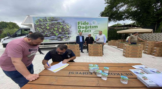 Beykozda hedeflenen 1 milyon yerli ve milli fide dağıtımına başlandı