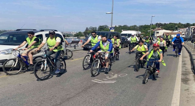 Beykozda pedallar sağlıklı yaşam için döndü