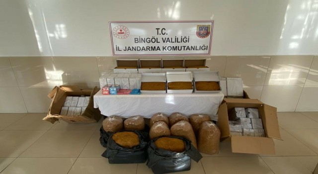 Bingölde 151 kilo kaçak tütün ele geçirildi